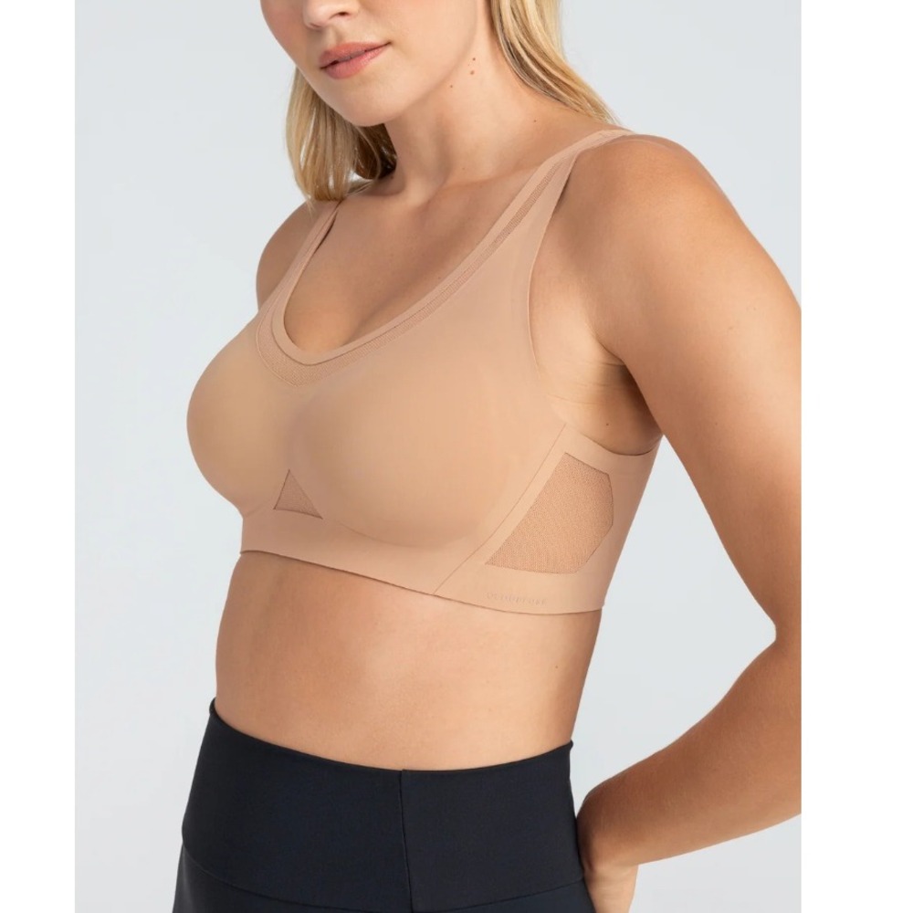 Honeylove Women's Sand Wireless Seamless CrossFlex Activity Bra Size S NWT - Picture 2 of 10